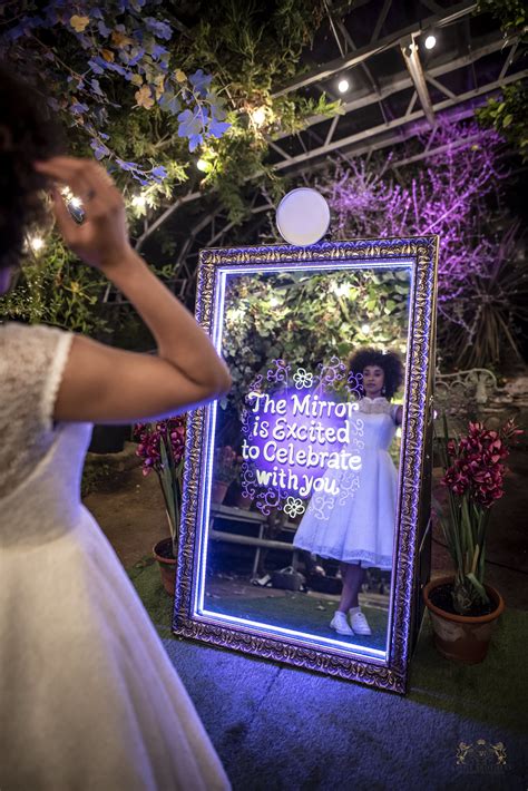 Magical mirror for bridal events